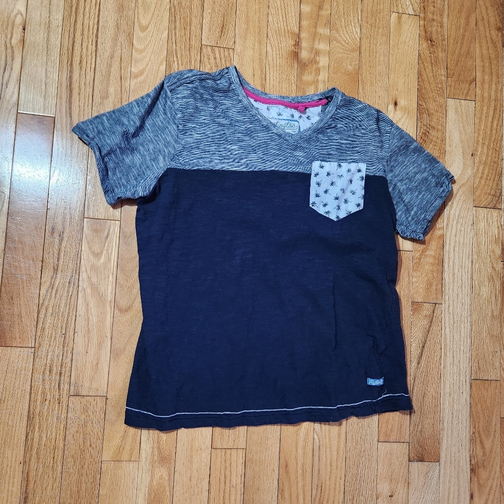 Gray and Navy palm tree shirt